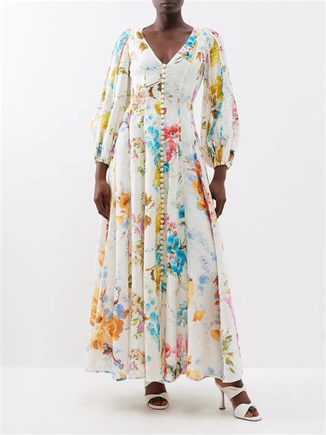 zimmermann white floral dress.